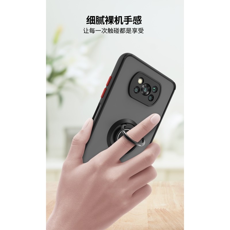 POCOPHONE X3 Carcasa mate de anillo