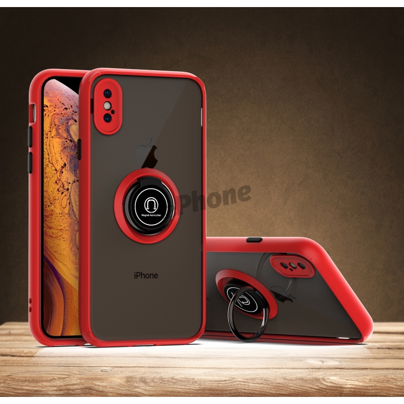 IPHONE X / XS Carcasa mate de anillo IPHONE X / XS Carcasa mate de anillo