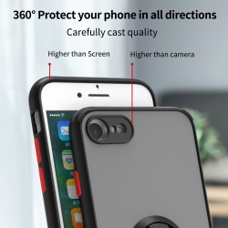 IPHONE SE2 Carcasa mate de anillo