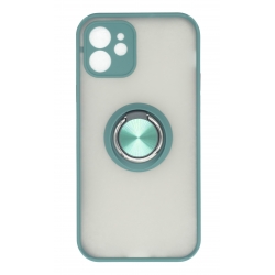 IPHONE 12 6.1 Carcasa mate de anillo