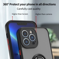 IPHONE 11 PRO MAX 6.5 Carcasa mate de anillo