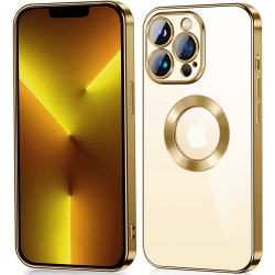 Funda Silicona Transparente con protector de Camara iPhone 14 pro max