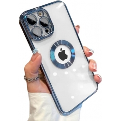 Funda Silicona Transparente con protector de Camara iPhone 14 pro