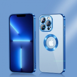 Funda Silicona Transparente con protector de Camara iPhone 13 pro