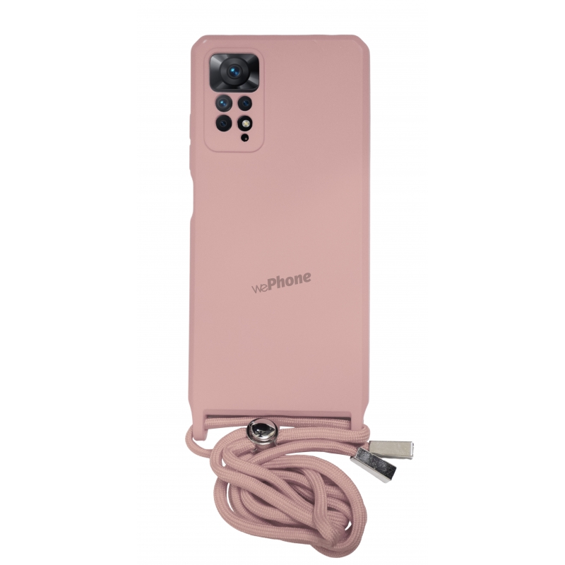 Funda Suave con Cordón Xiaomi Redmi Note 11 Pro Plus Rosa