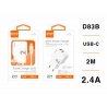 IDUSD.Charger 2USB 2.4A + USB-C 2M - D83B