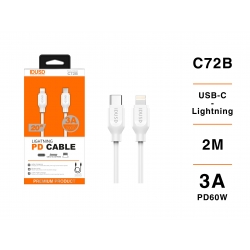 IDUSD.Turbo Cable USB-C a Lightning PD 3A 2M- C72B