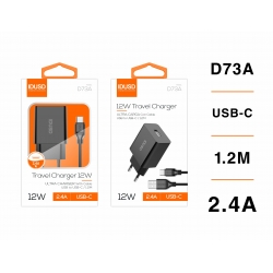 IDUSD.Smart Charger 1U 2.4A + USB C - D73A