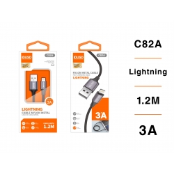 IDUSD.Cable Nylon Lightning 1.2M 3A - C82A
