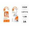 IDUSD.Cable Nylon Lightning 1.2M 3A - C82B