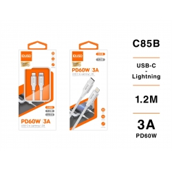 IDUSD.Cable Nylon PD Lightning 1.2M 3A - C85B