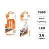 IDUSD.Cable Nylon PD Lightning 1.2M 3A - C85B