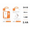 IDUSD.Smart Charger 2-USB 2.4A + Micro 1.2M - D41B