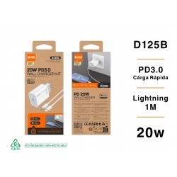 IDUSD.ECO Cargador PD 20W +PD Lightning - D125B