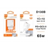 IDUSD.GaN 65W PD 2USB A+C - D130B