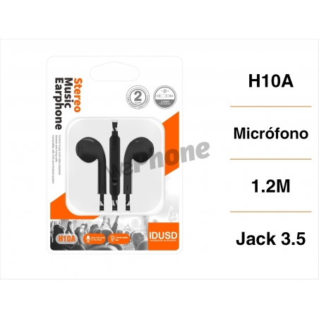 IDUSD.Auriculares Estéreo iOS & Android - H10A