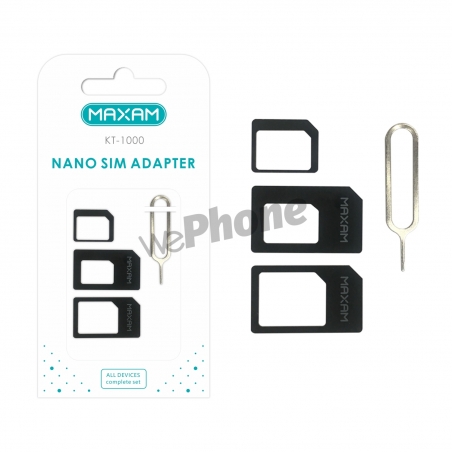 Maxam-KT-1000 Kit adaptador Nano SIM 4en1