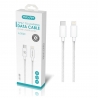 Maxam-SJ-3102C Blanco 27W Tipo-C a Lightning 2.4A 1M TPE+ABS Cable