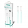 Maxam-SJ-3102C Verde 27W Tipo-C a Lightning 2.4A 1M TPE+ABS Cable