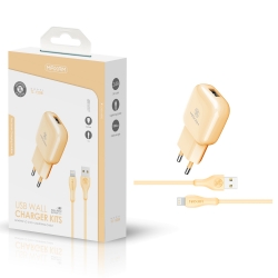 Maxam-TZ-1208I Amarillo 2.4A 1M IP WALL CHARGER PACK