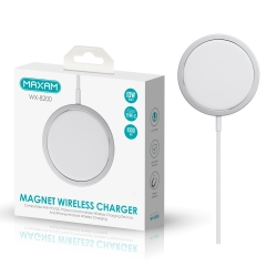 Maxam-WX-8200 Blanco Cargador inalámbrico Magent de 10W