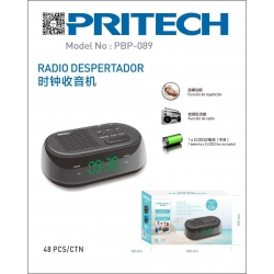 Pritech-RELOJ CON RADIO PBP-089