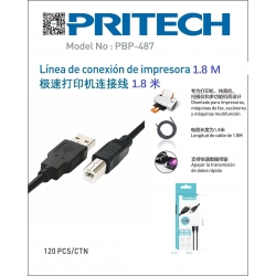Pritech-CABLE DE IMPRESORA 1.8M