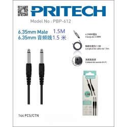 Pritech-CABLE DE AUDIO 6.35 mm 1.5M