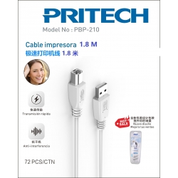 Pritech-CABLE IMPRESORA 1.8M