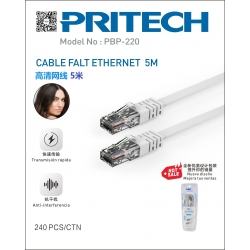 Pritech-CABLE FALT ETHERNET 5M