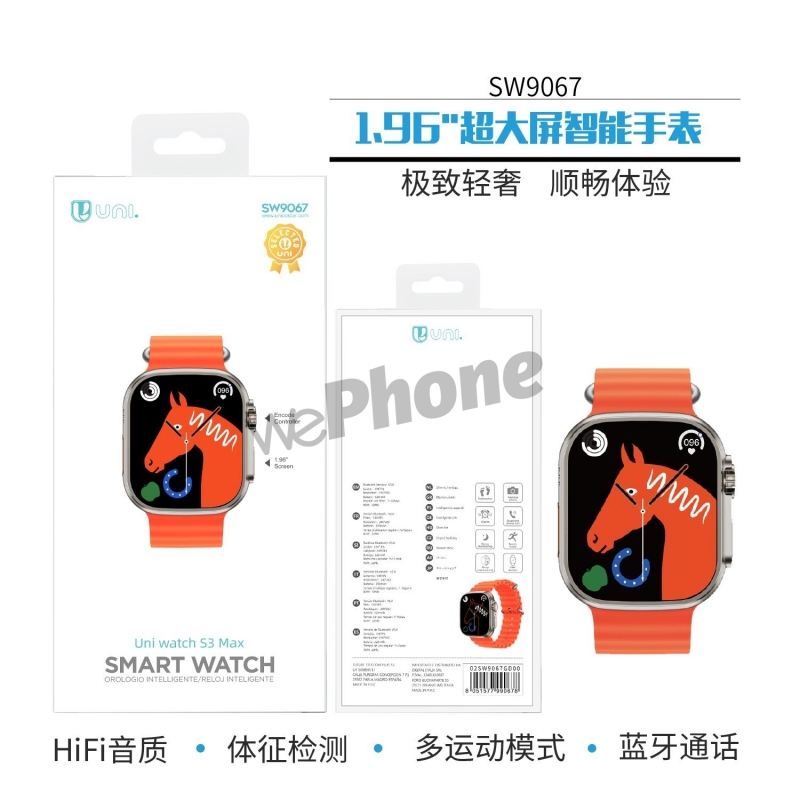 UNICO - New SW9067 Smart Watch S3 1.96 inch?for sp