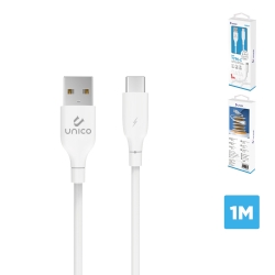 UNICO - CB9134 Silicone cable TYPE-C 1M OD3.6 whit