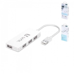 UNICO - NEW AD1516 USB2.0 Four-port Hub White