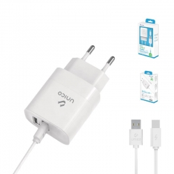 UNICO - HC1554 Travel charger 2USB 2.4A current, w