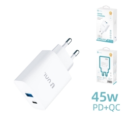 UNICO - New HC9189 Travel charger ,PD ,A+C, 45W, W