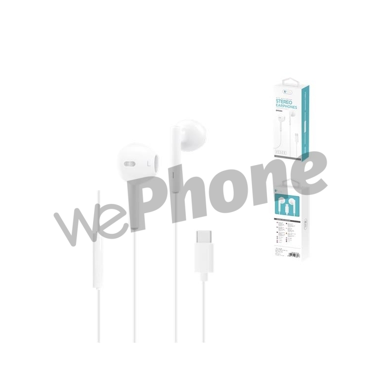 UNICO - NEW EP9361 Wired earphone for TYPE C, whit