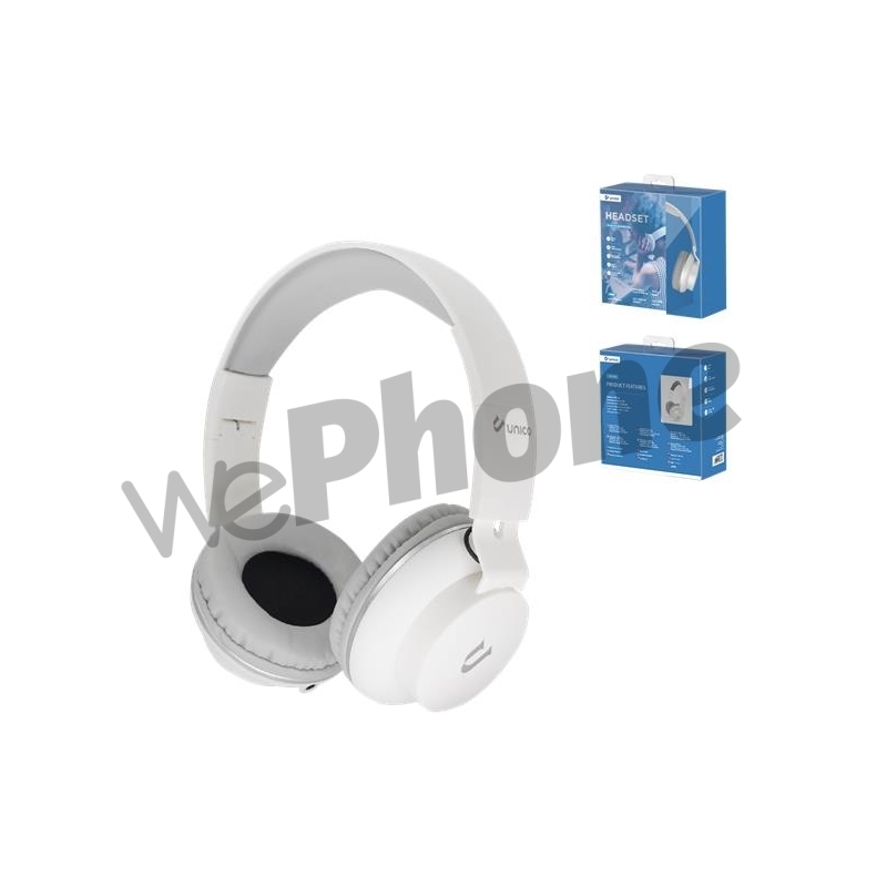 UNICO - HP9396 wearing wired headset,White