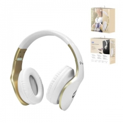 UNICO - HP9398 wearing wired headset,White+golden