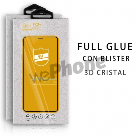 MOTO G7-G7PLUS Protector Cristal Templado FULL GLUE CON BLISTER