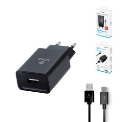 UNICO - HC9390 Travel charger, 1USB, 2.1A current,