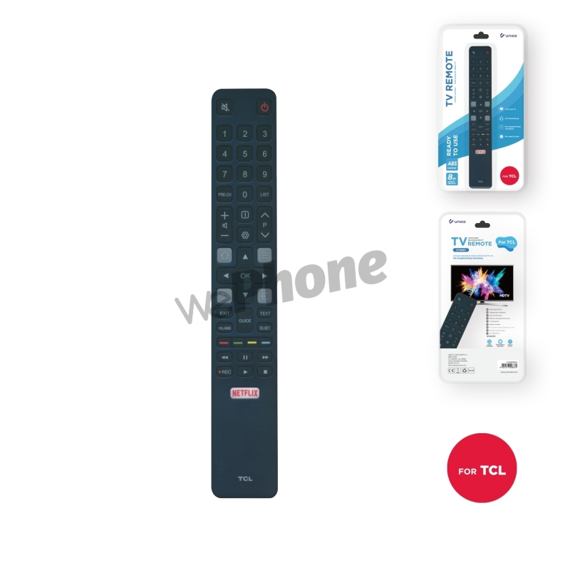 UNICO - RT9887 TCL TV remote control black