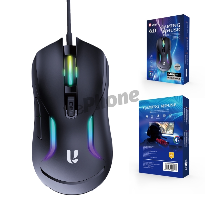 UNICO - NEW MS9927 wired gaming mouse?Black