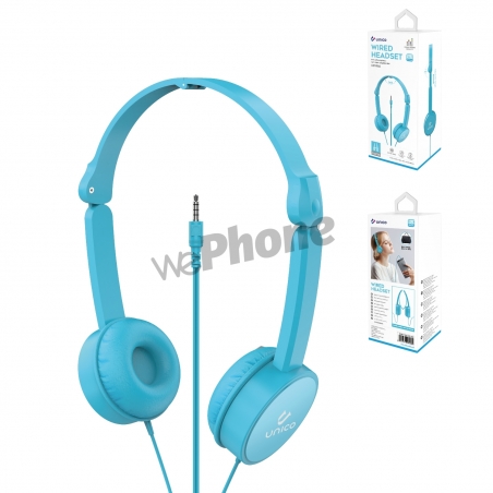 UNICO - HP9956 wired headset blue