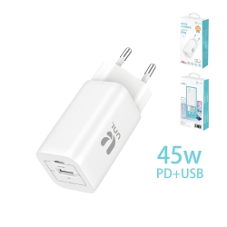 UNICO - NEW HC9999 Travel charger, PD?A+C?45W, Whi
