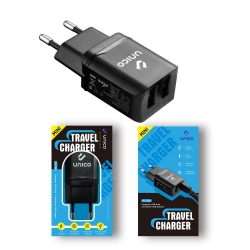 UNICO - HC1166 MINI Travel charger ,2USB,2.4A cur