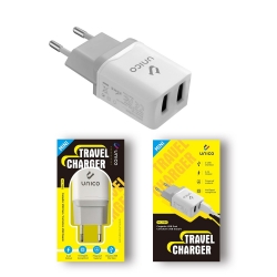 UNICO - HC1166 MINI Travel charger ,2USB,2.4A cur
