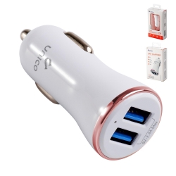 UNICO - CC1088 Car charger,2USB,2.4A current,white