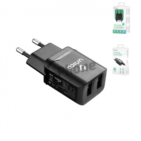 UNICO - HC1169 MINI Travel charger,2USB,2.4A curre