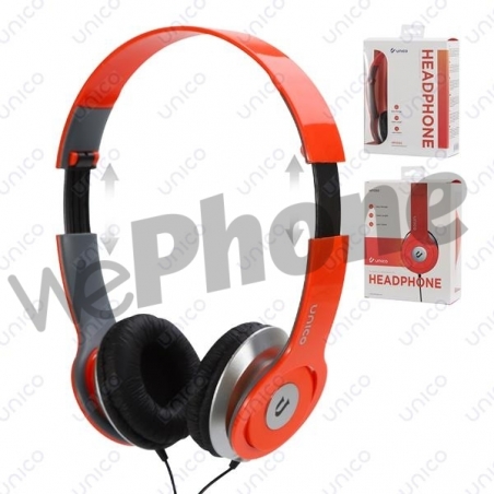 UNICO - wearing wired headset HP1093?all red