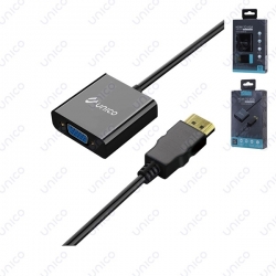 UNICO - AD1490 HDMI TO VGA conversion cable, BLACK